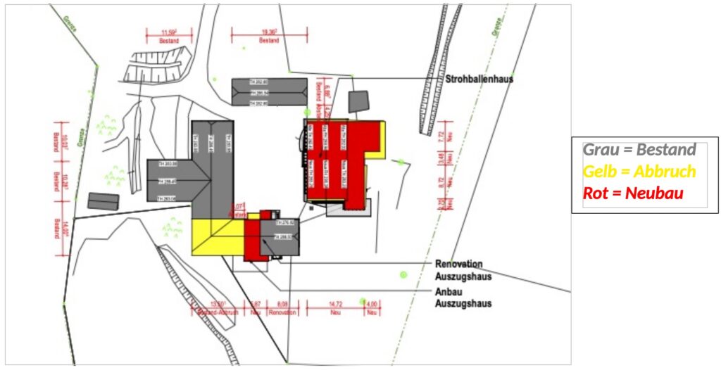 Ausbauplan Vierseithof